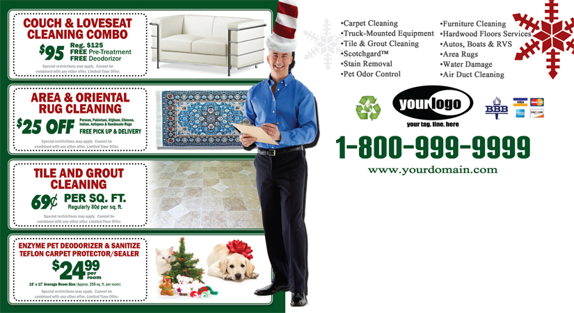 Carpet Cleaning Postcard (6 x 11) #CA02002 Matte Back