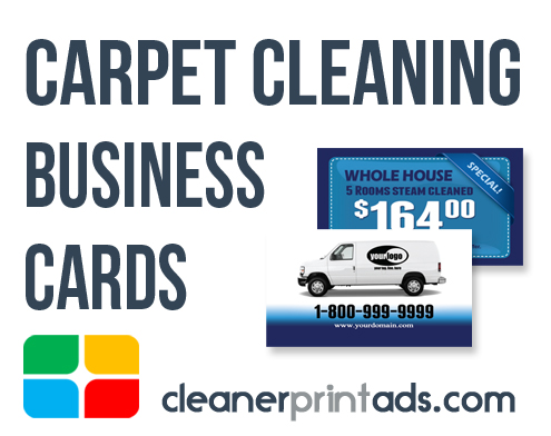 Carpet Cleaning Business Card Templates