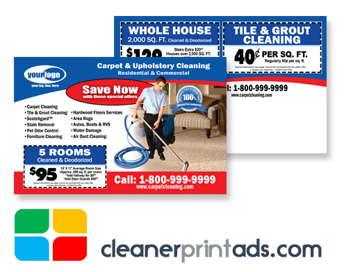 Carpet Cleaning Postcards Template ca00006