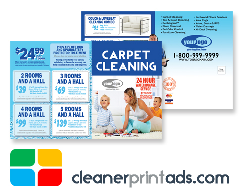 Carpet Cleaning Postcards Template ca00008