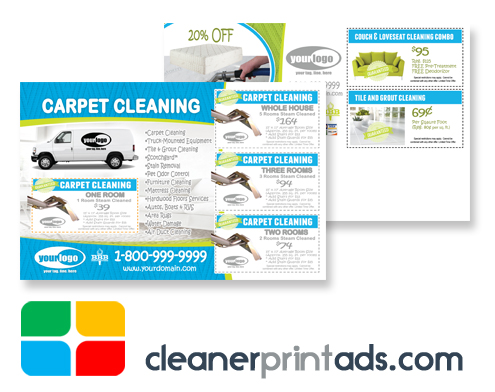 Carpet Cleaning Postcards Template ca01006