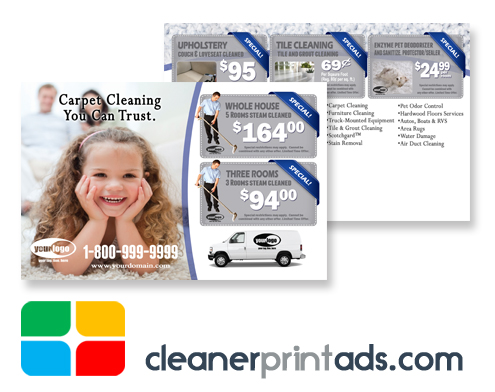 Carpet Cleaning Postcards Template ca01021