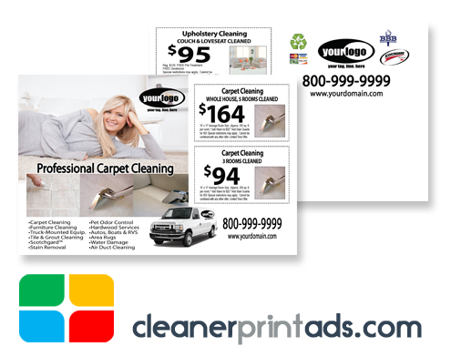 Carpet Cleaning Postcards Template ca01075