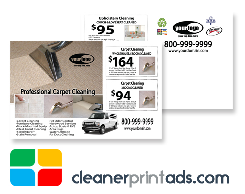 Carpet Cleaning Postcards Template ca01076