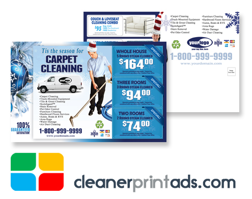 Carpet Cleaning Postcards Template ca02001