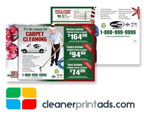 Carpet Cleaning Postcards Template ca02002