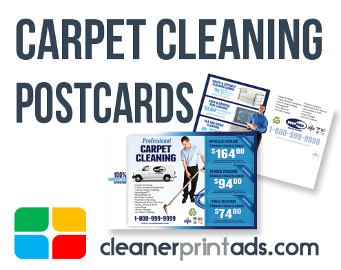 Carpet Cleaning Postcards Templates